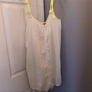 Aerie Light Romper/Coverup w/ Neon Strings
